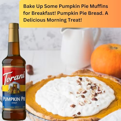 Jimoco® Syrup Pump Dispenser + Torani® Pumpkin pie Syrup (25.4 Fl Oz)