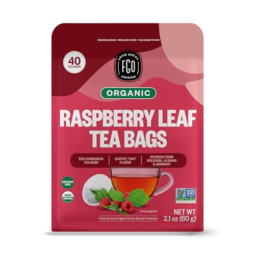 Organic Red Raspberry Leaf Herbal Tea (40 Count)
