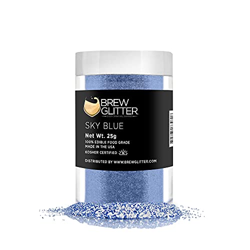Sky Blue BREW GLITTER Edible Glitter For Drinks