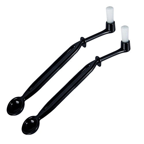 Coffee Machine Brush Cleaner Nylon Espresso Machine Brush Grinder Brush Coffee Cleaning Tool with Spoon