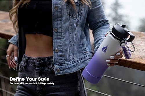 Stainless Steel Insulated Water Bottle with Straw