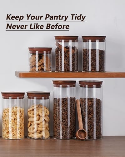 27oz Coffee Canister with Scoop and Wooden Lids