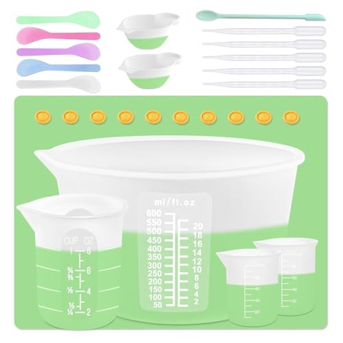 Silicone Measuring Cups Kit for Resin