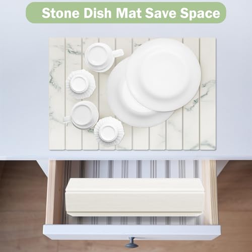 Stone Dish Drying Mat for Kitchen Counter