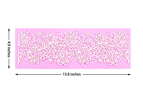 Flower Embossing Candy Silicone Mold Lace Pattern Sugar Craft Cake Decoration