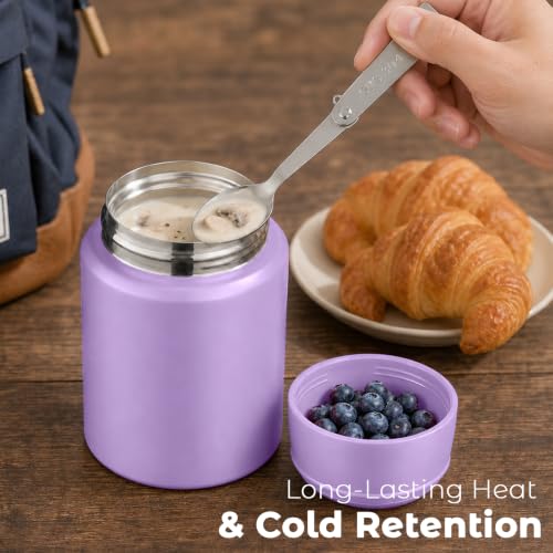 16oz Insulated Food Jar with Spoon