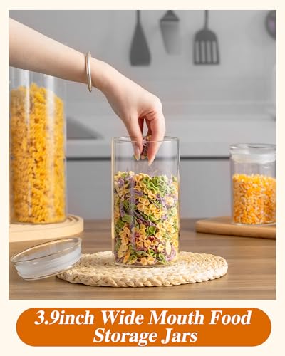 Glass Canisters with Airtight Lids (2 Count)