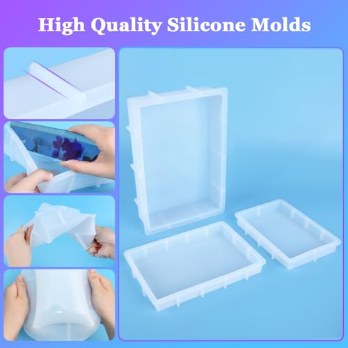 Large Rectangular Resin Molds (3 Count)
