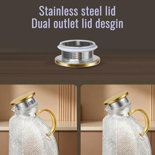 Glass Pitcher With Lid