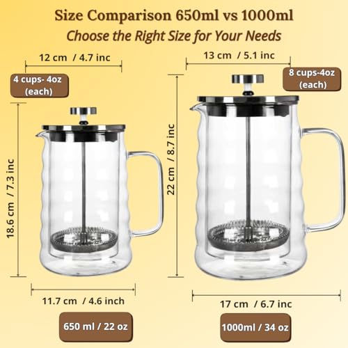 Glass French Press Coffee Maker