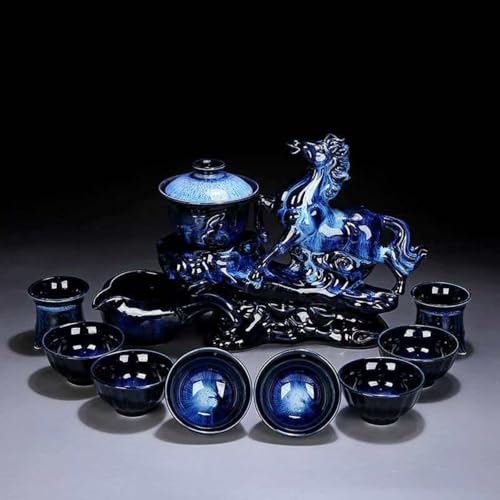 Ceramic Teapot with Infuser Horse Tea Set