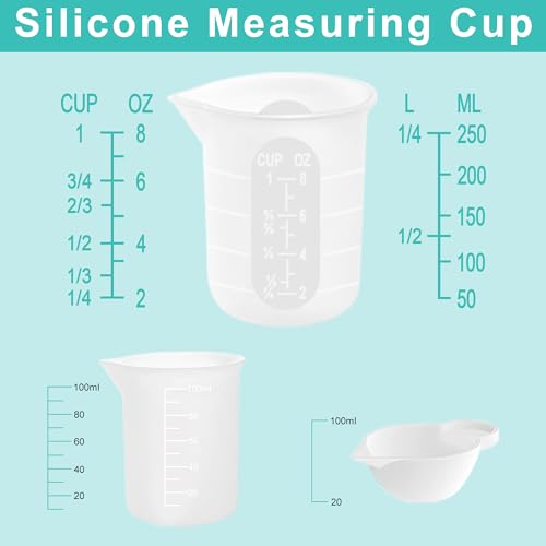 Silicone Measuring Cups for Resin Supplies