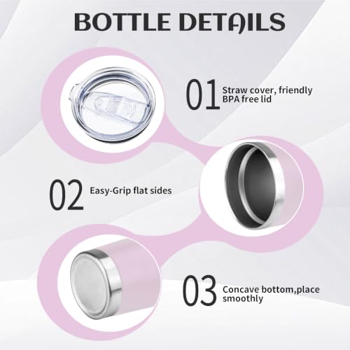 DIW 20oz Insulated Tumbler Travel Coffee Mug with Lid Straw