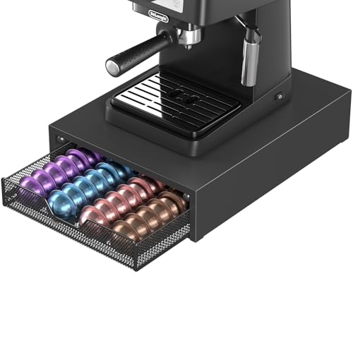 Coffee Pods Drawer Organizer Compatible with Nespresso Vertuo Pods & K