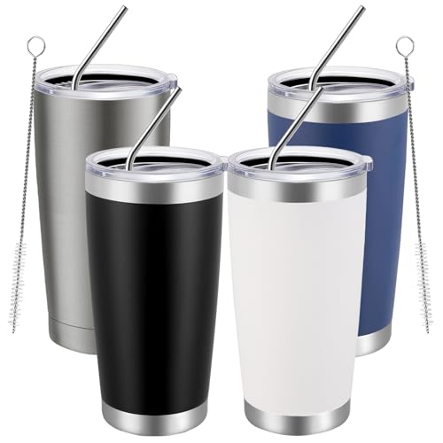 20oz Tumbler 4 Pack Double Wall Vacuum Insulated Travel Mug Bulk