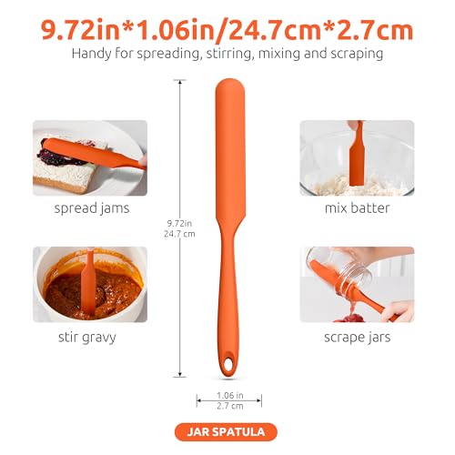 Skinny Silicone Jar Spatula Scraper