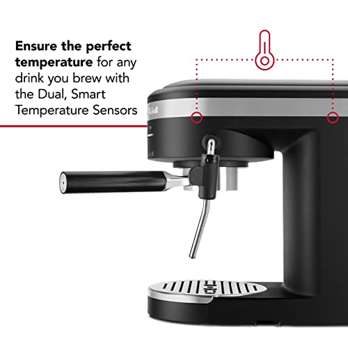 Semi Automatic Espresso Machine and Automatic Milk Frother Attachment