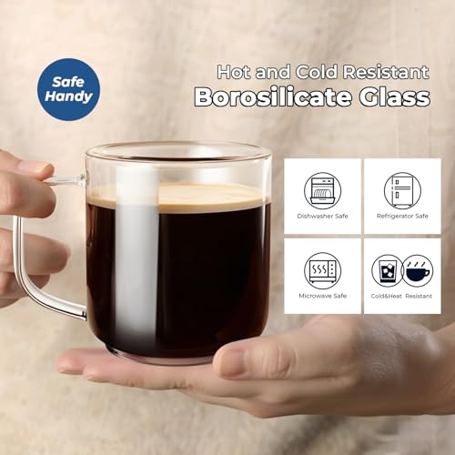 22oz Glass Mugs Set of 2 (44 Count)