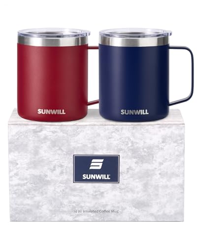 Travel Coffee Mug Set of 2 (2 Count)