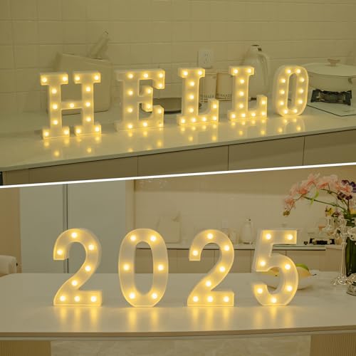 Rechargeable LED Letter Lights Sign Marquee Light Up Letters Sign for Night Light Wedding