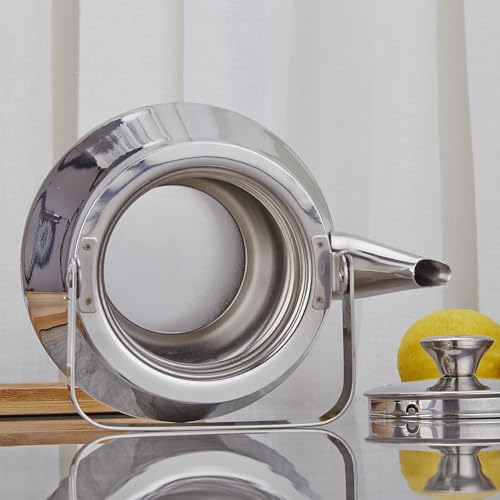 1.3 Quart stainless steel teapot with Infuser A modern