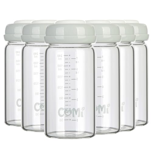 Wide Neck Glass Breastmilk Collection n Storage Bottle (6 Count)