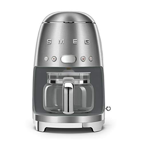 50's Retro Style Aesthetic Drip Coffee Machine with 10 Cup Glass Carafe