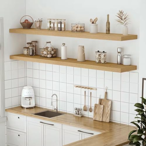 Deep Floating Shelves 72x12” Set of 1