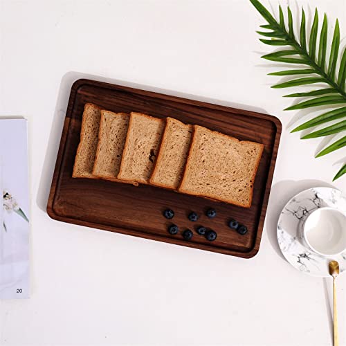 Rustic Walnut Wood Serving Tray