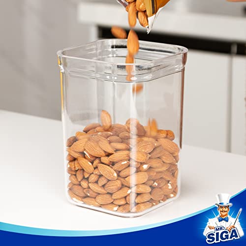 4 Pack Airtight Food Storage Container Set for Pantry Organization (4 Count)