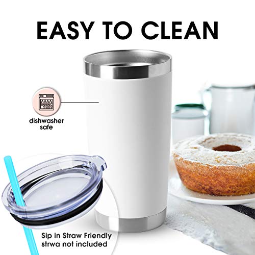 20oz Stainless Steel Tumblers Bulk (4 Count)