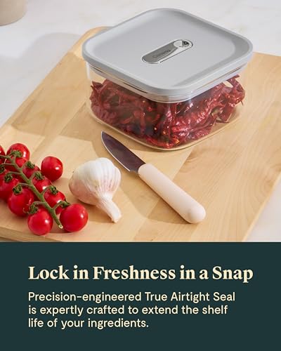 1 qt Glass Airtight Food Storage Container with Lid