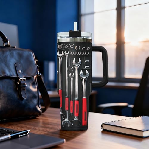 Mechanic Dad Engineer Tools 40 oz Tumbler with Handle