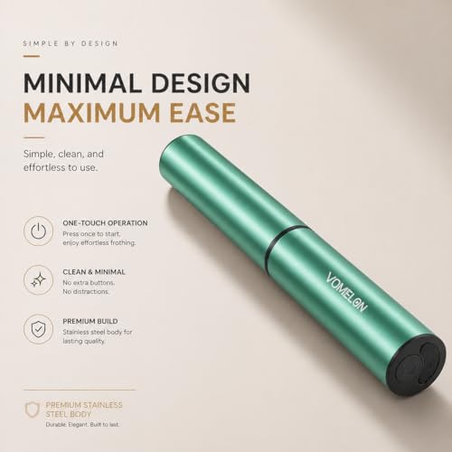 Milk Frother Rechargeable Battery Operated Frother for Coffee