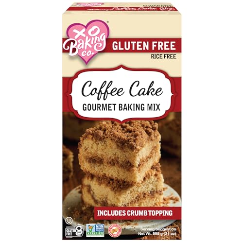 Gluten Free Coffee Cake Gourmet Baking Mix with Crumb Topping; Non (21 Ounce)
