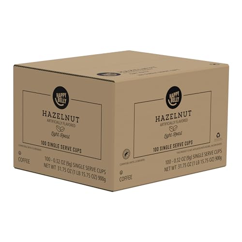 Amazon Brand Happy Belly Light Roast Coffee Pods (100 Count)