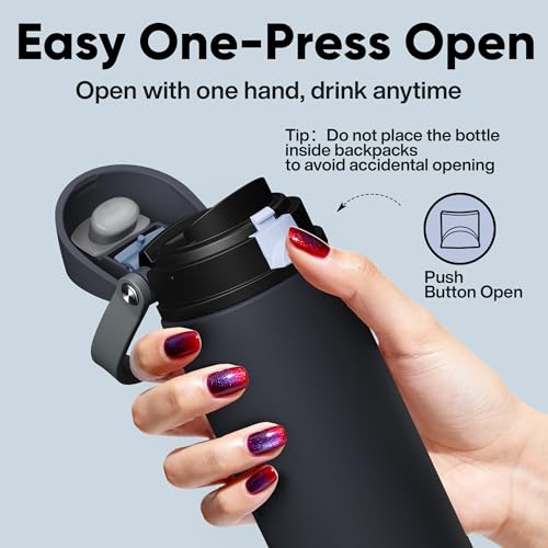 Insulated Water Bottle with Straw