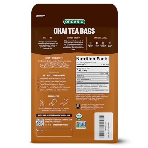 Organic Chai Tea (100 Count)