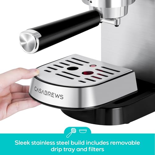 CM5418 Compact Espresso Machine with Milk Frothing Steam Wand
