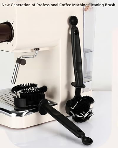 Espresso Coffee Machine Cleaning Brush Kit with Portafilter Cleaning Disc