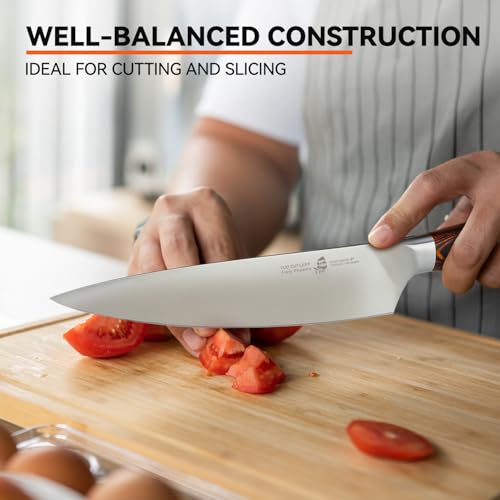 Chef Knife 8 inch Sharp Kitchen Knife with Pakkawood Handle