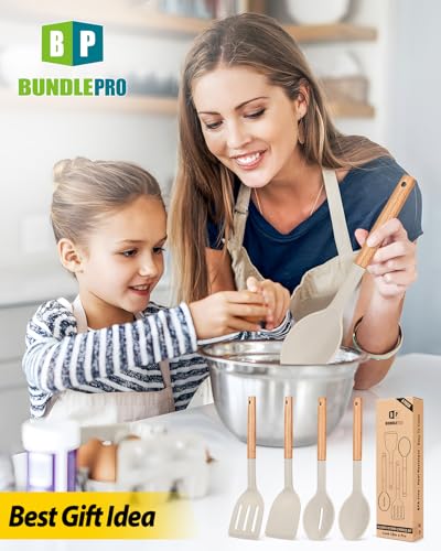 Pack of 4 Silicone Cooking Utensils Set (4 Count)