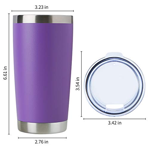 20oz Stainless Steel Tumbler Bulk with Lid (4 Count)