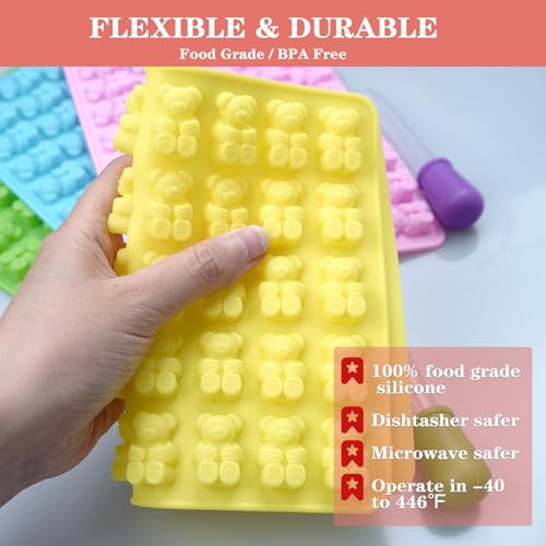 Large Gummy Bear Molds Candy Molds (360 Count)