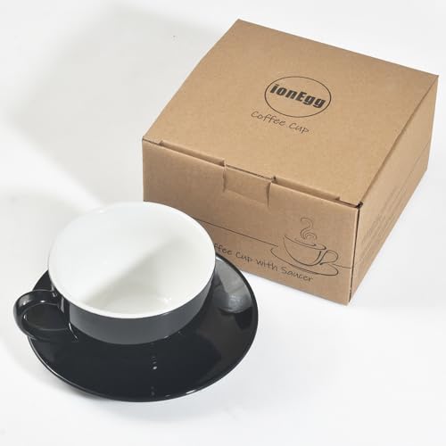 Porcelain Coffee Cup with Saucer 220ml (10.99 Count)