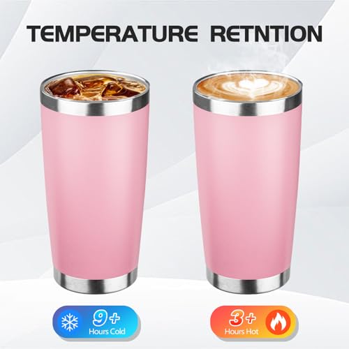6 Pack 20oz Stainless Steel Travel Coffee Tumbler