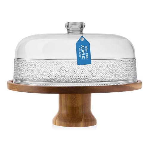 Cake Stand Footed Cake Plate with Dome