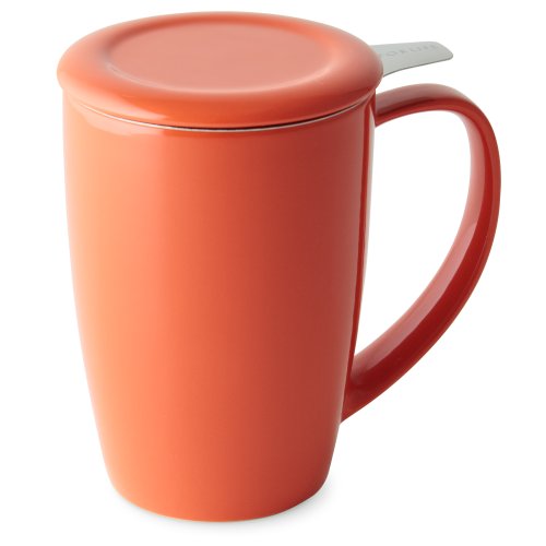 Curve Tall Tea Mug with Infuser and Lid 15 ounces