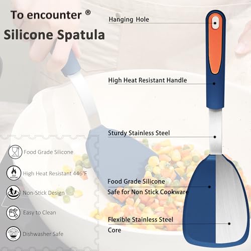 3 Pieces Silicone Spatula Set (3 Count)