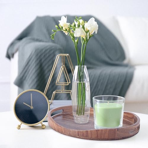 Acacia Wood Serving Tray with Handles
